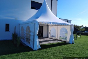 Installation de garden pour inauguration d'entreprise