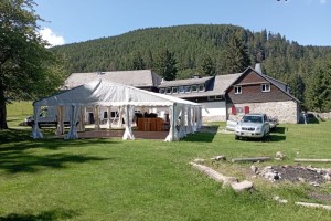 Chapiteau pour un mariage sur les hauteurs de Munster