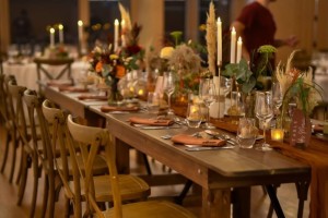 Table de mariage au style bohème